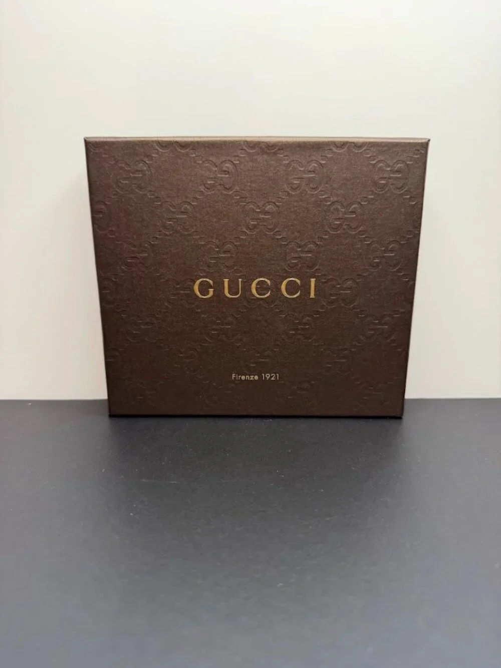 Gucci GG Supreme Web Bifold Leather Wallet w/ Box & Cards
